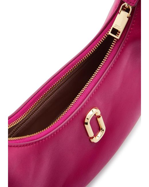Marc Jacobs Pink The Curve Small Leather Shoulder Bag