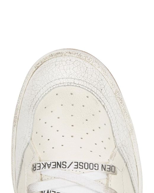 Golden Goose Deluxe Brand White Ball Star Distressed Panelled Sneakers