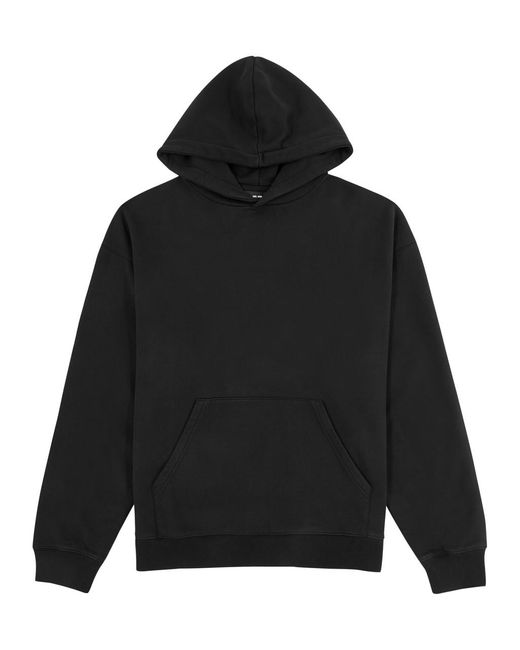Axel Arigato Black Drill Logo-Embroidered Hooded Cotton Sweatshirt for men