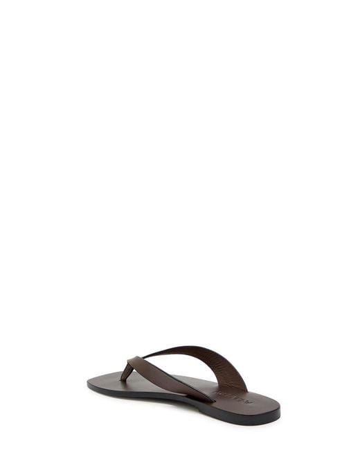 A.Emery Brown Kinto Leather Flip Flops