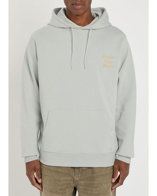 Drole de Monsieur Gray Le Hoodie Slogan Calligraphy Hooded Cotton Sweatshirt for men