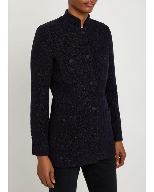 LIBEROWE Black Raja Metallic Tweed Jacket