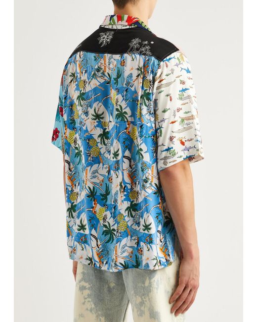 GALLERY DEPT. Multicolor Parker Patchwork Printed Twill Shirt for men