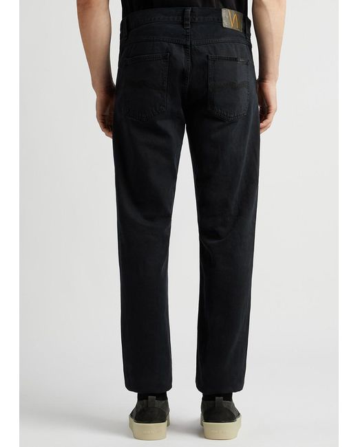 Nudie Jeans Blue Gritty Jackson Straight-Leg Jeans, Jeans, Faded for men