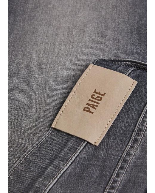 PAIGE Gray Normandie Straight-Leg Jeans for men