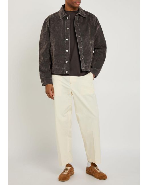 Jacquemus Black La Veste De-Nîmes Mirada Brushed Denim Jacket for men