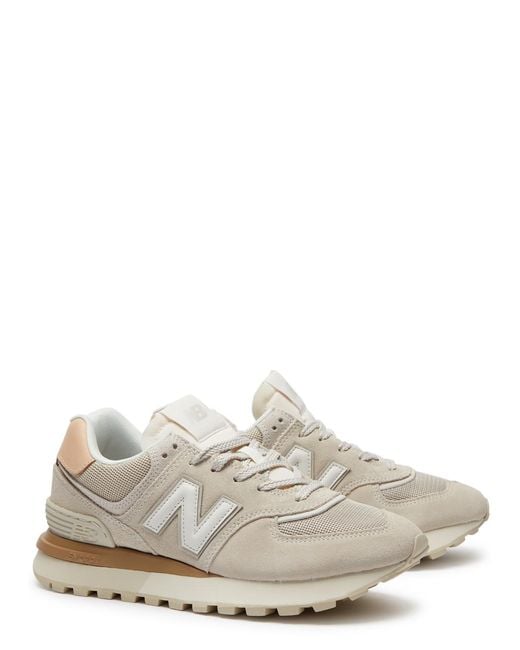 New Balance 574 Legacy Panelled Mesh Sneakers in White | Lyst