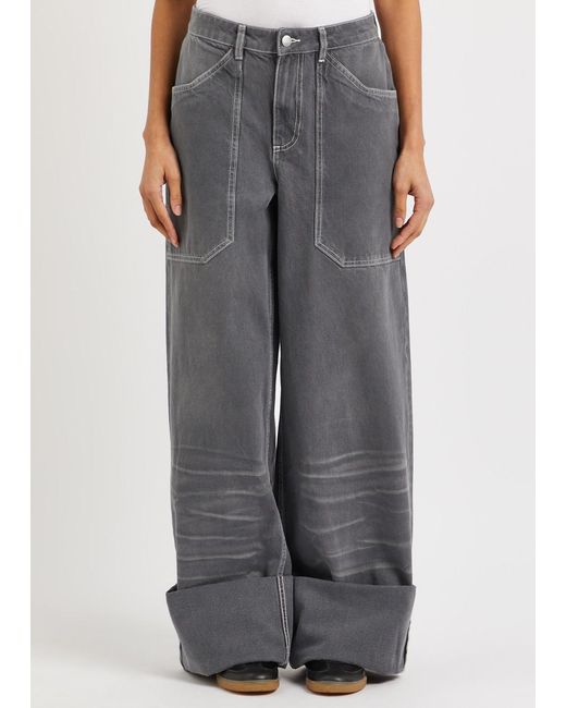 CANNARI CONCEPT Gray Wide-Leg Jeans
