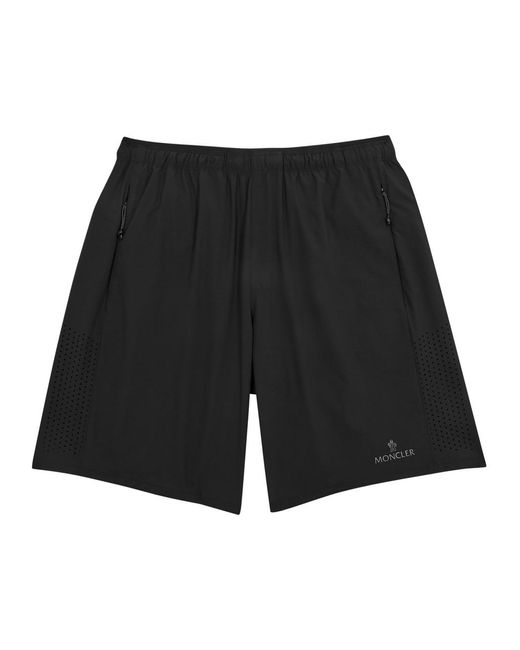 Moncler Black Stretch-nylon Shorts for men