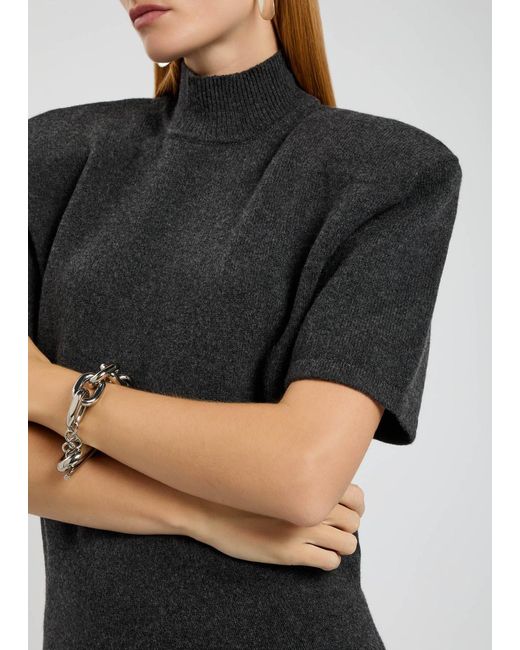 Jacquemus Black La Maille Castanha Wool And Cashmere-Blend Top