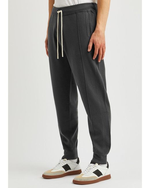 PAIGE Gray Mckinney Knitted Sweatpants for men