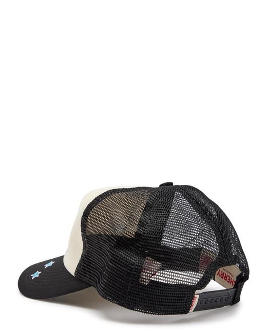 CHERRY LA White Country Trucker Woven And Mesh Cap for men