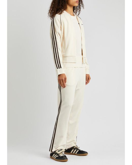 Adidas White X Wales Bonner Striped Cotton-blend Track Pants