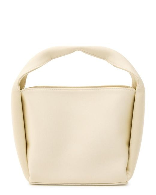 Totême  Natural Petite Satin Bucket Bag