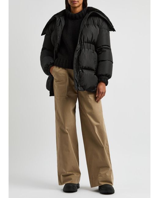 Moncler Black Brasseurs Quilted Shell Jacket