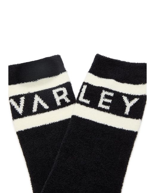 Varley Black Spencer Logo Terry Socks