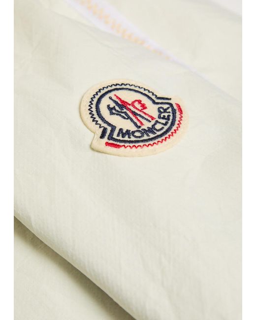 Moncler White Funes Hooded Shell Jacket for men