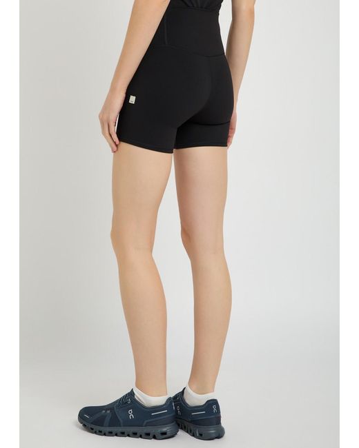 vuori Black All The Feels Stretch-Nylon Shorts