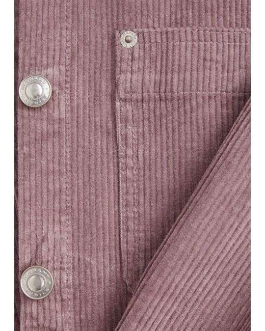 Isabel Marant Purple Renata Corduroy Shirt