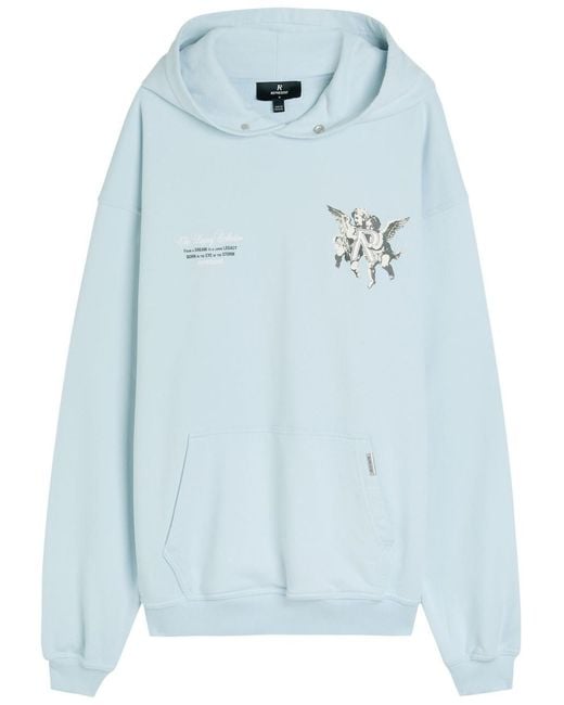 Represent Blue Legacy Cherubs Hooded Cotton Sweatshirt for men