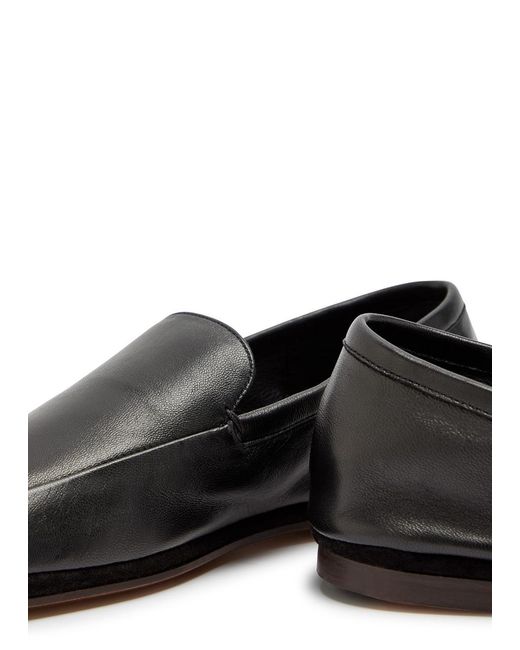 Lemaire Black Leather Loafers