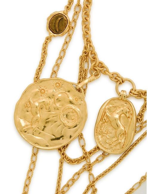 Chloé Metallic The Chloé Medals Multi-Chain Necklace