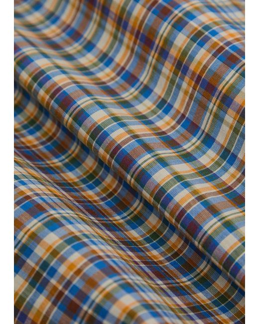Totême  Gray Checked Cotton-Poplin Shirt