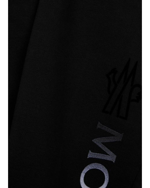 Moncler Black Logo Cotton Sweatpants