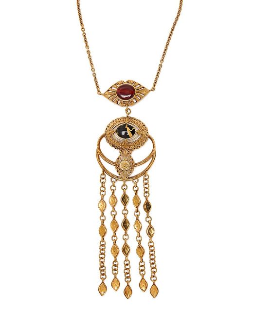 Chloé Metallic The Chloé Amulet Embellished Necklace