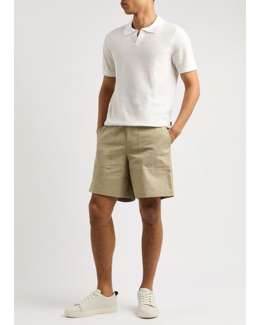 FRAME Natural Patch Traveler Cotton Shorts for men