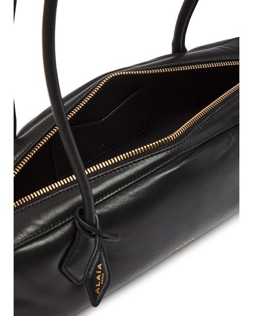 Alaïa Black Le Teckel Medium Grained Leather Shoulder Bag
