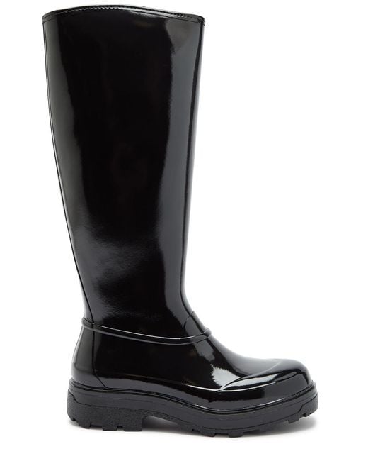 Kassl Black X Tretorn Tijntje Glossed Rubber Wellington Boots