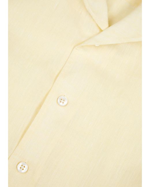 Aurélien Natural Seaside Linen Shirt for men
