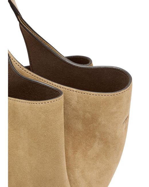 Tod's Brown Suede Top Handle Bag