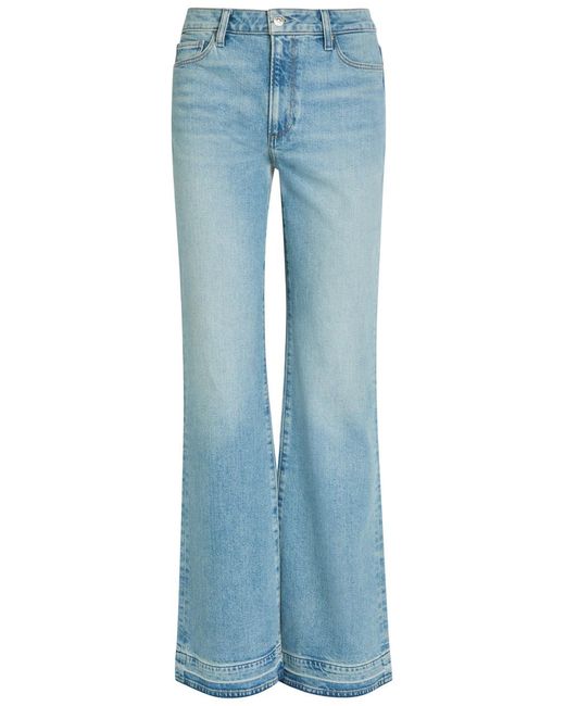 PAIGE Blue Sofia Flared-Leg Jeans