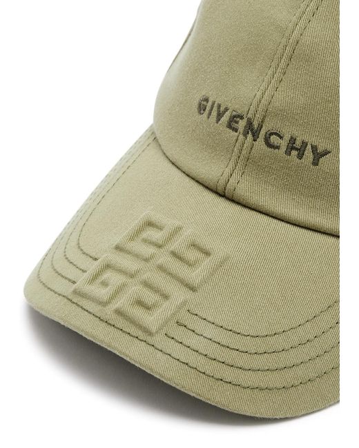 Givenchy Green 4g Logo Twill Cap for men