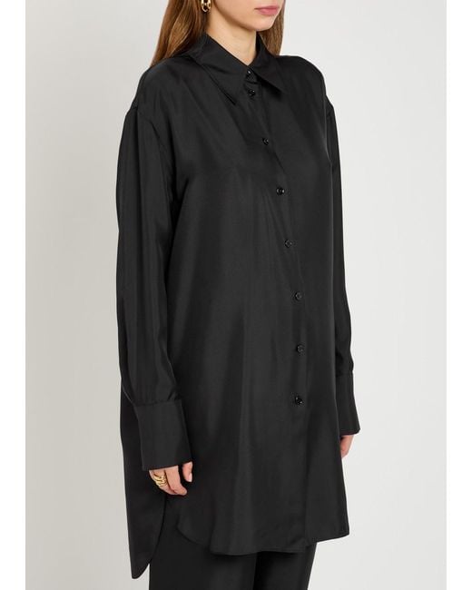Rohe Black Silk Shirt