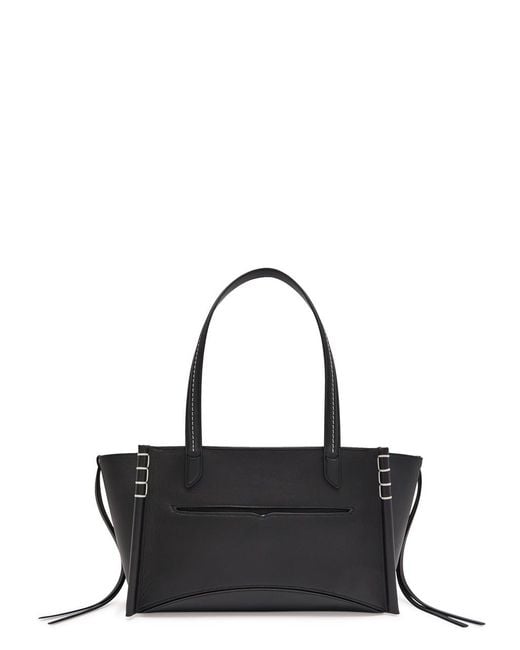 J.W. Anderson Black Elongated Loafer Leather Tote Bag