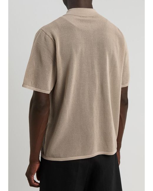 Rag & Bone Natural Payton Knitted Cotton Shirt for men