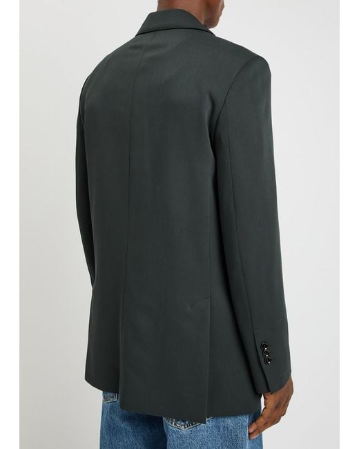AMI Black Wool Blazer for men