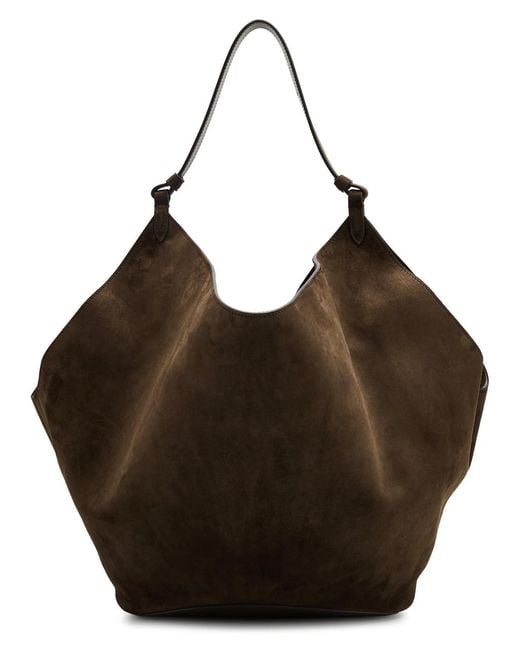 Khaite Brown Lotus Medium Suede Tote