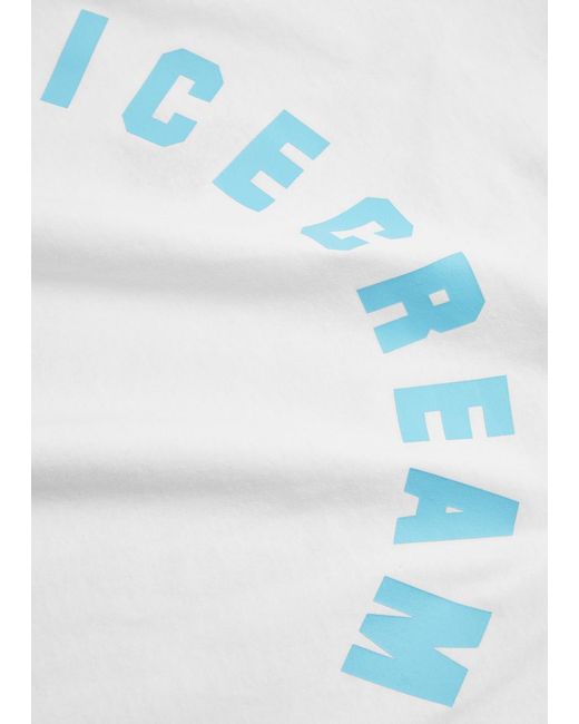 ICECREAM White Skate Cone Embroidered Cotton T-shirt for men