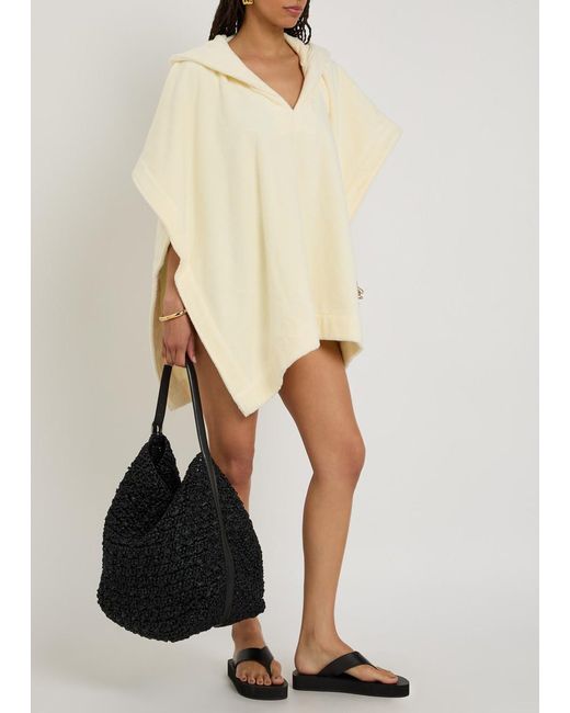 Lisa Marie Fernandez Natural Hooded Terry Beach Poncho