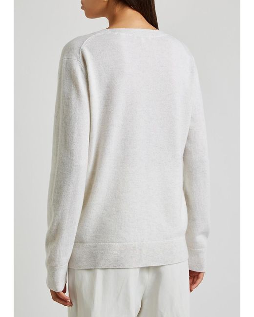 Vince White Weekend Cashmere Jumper