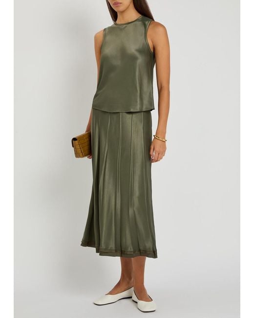 Vince Green Satin Top