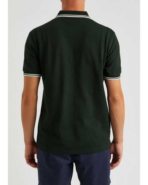 Fred Perry Black M3600 Piqué Cotton Polo Shirt for men