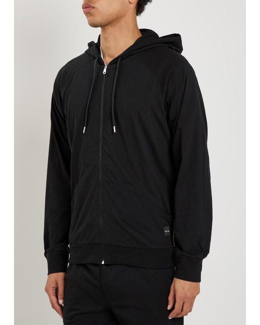 Paul Smith Black Hooded Cotton Sweatshirt for men