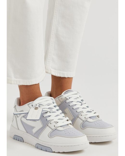 Off-White c/o Virgil Abloh White Out Of Office Panelled Leather Sneakers