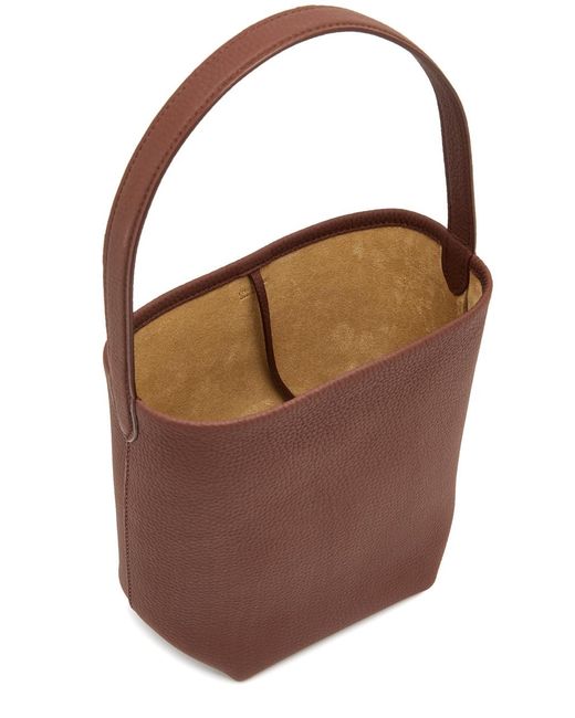 The Row Brown Park Small Leather Tote