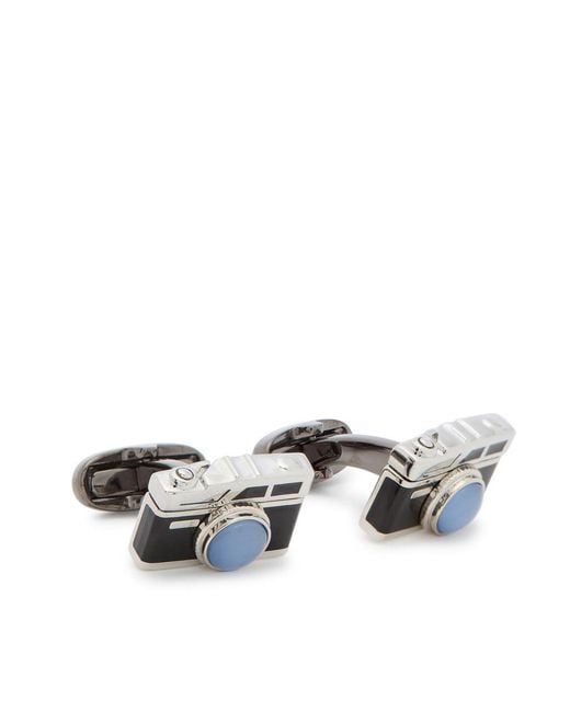 Paul Smith Metallic Camera Cufflinks for men